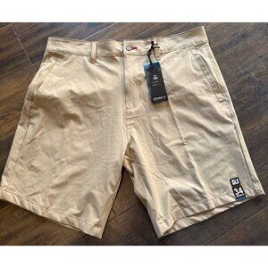 NWT NEW Pez-K Men's Shorts Modern Fit Size 34 Khaki